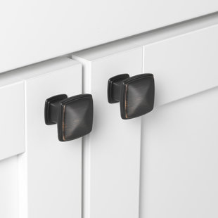 thumbnail image 2 of Oil Rubbed Bronze Cabinet Knob – Round Zinc Drawer Pull, Contemporary Style 2 of 2